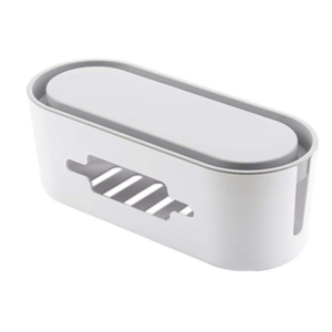 منظم اسلاك مكتبي ابيض