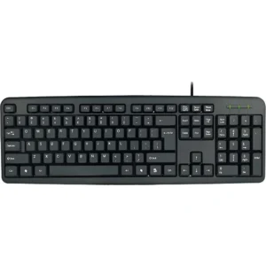 كيبورد سلكي اسود مخرج USB