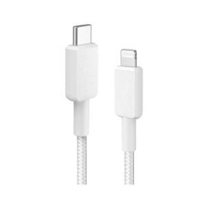 سلك كيبل شاحن تايب سي الى لايتنق 1 متر ابيض قماش