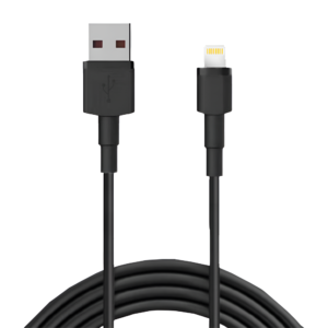 سلك كيبل شاحن يو اس بي الى لايتنق 2 متر اسود عادي