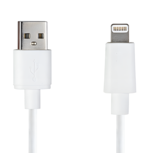 سلك كيبل شاحن يو اس بي الى لايتنق 20 سم ابيض عادي