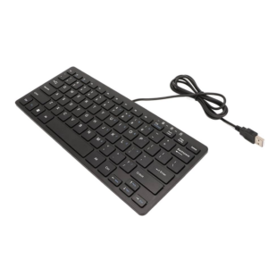 كيبورد سلكي صغير اسود USB